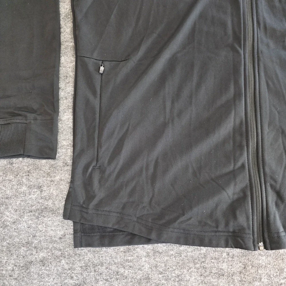 Adidas Track Jacket‎ Mens XL Black White ID Tricot Stadium  3 Stripe Athletic
